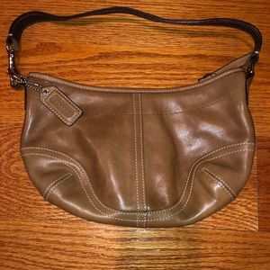 Tan Leather Mini Hobo